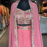 INDO-FUSION WITH SHURG SET - Peach - 36