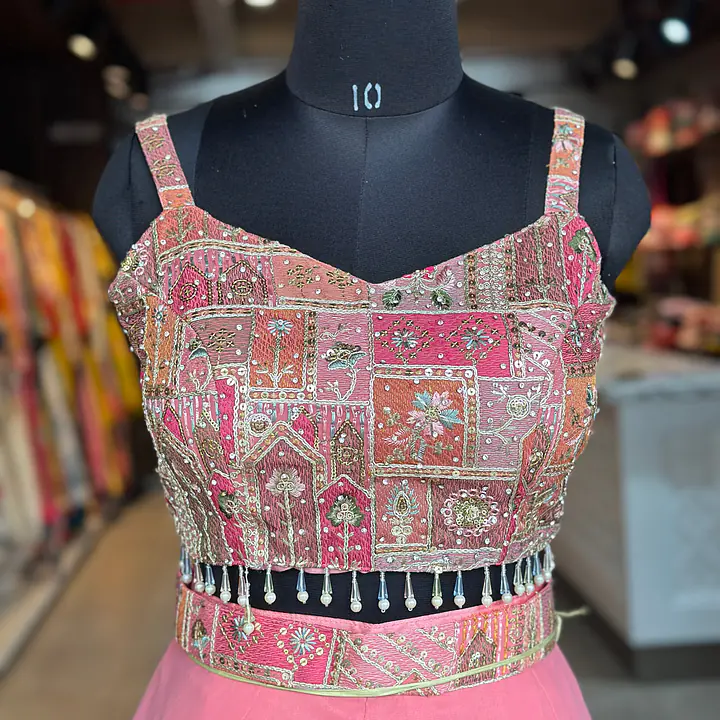 INDO-FUSION WITH SHURG SET - Peach - 40