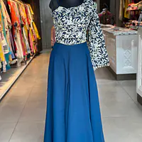 INDO-FUSION ONE SHOULDER SET - Blue - 40