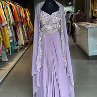 INDO-FUSION WITH SLIT SKIRT - Light grey - 38