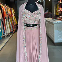 INDO-FUSION WITH SLIT SKIRT - Sea green - 40