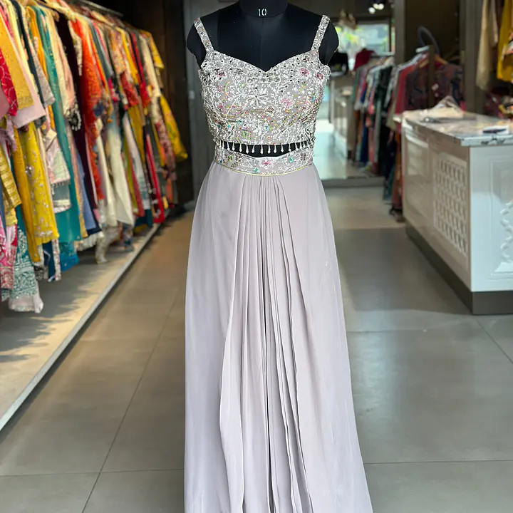 INDO-FUSION WITH SLIT SKIRT