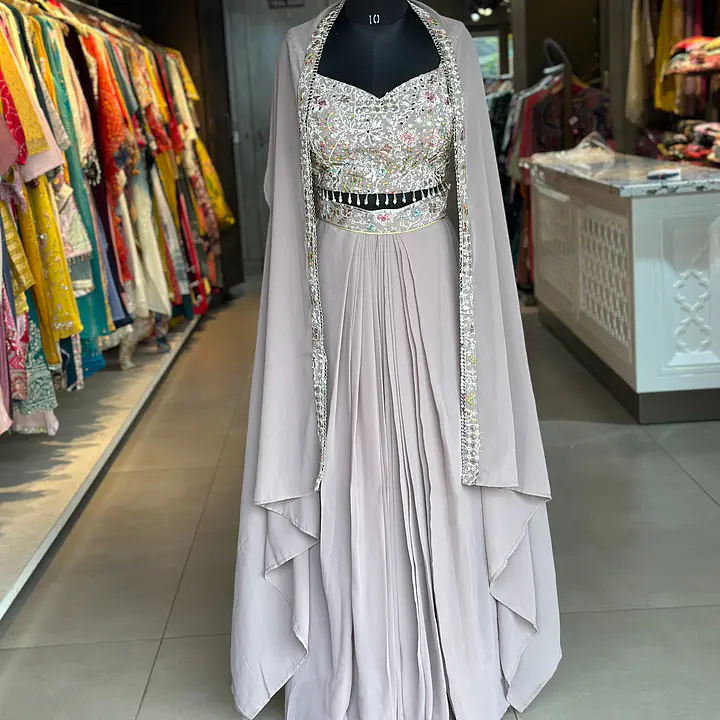 INDO-FUSION WITH SLIT SKIRT