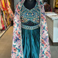 INDO-FUSION WITH DHOTI OR SHURG - Mahroon - 38