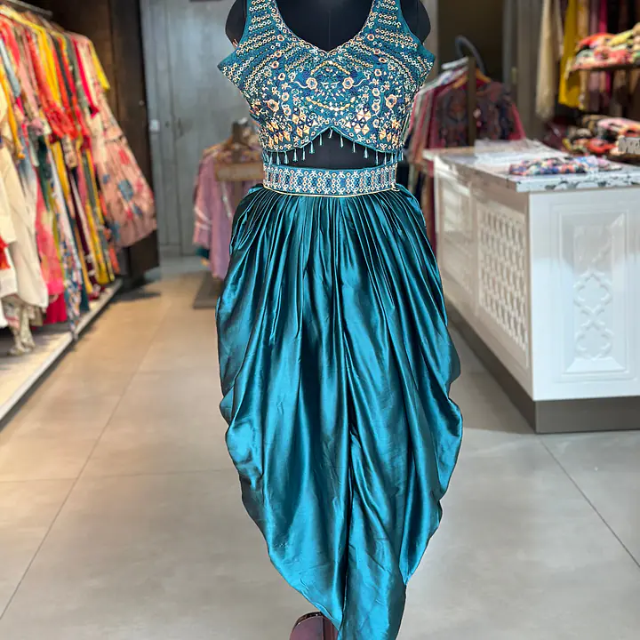 INDO-FUSION WITH DHOTI OR SHURG - Mahroon - 40