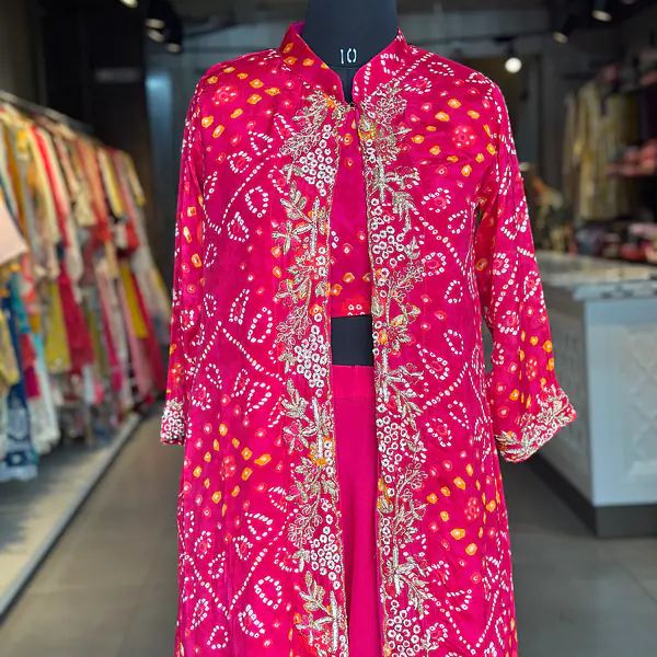 BHANDEJ GOWN WITH SHURG - 38