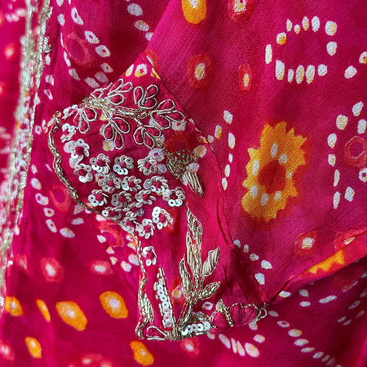 BHANDEJ GOWN WITH SHURG