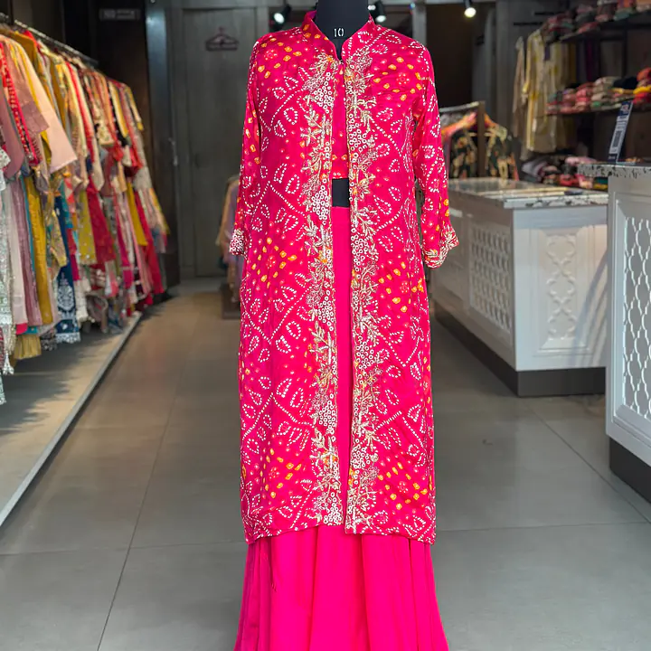 BHANDEJ GOWN WITH SHURG