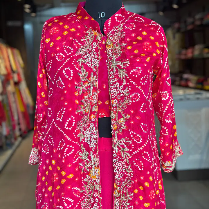 BHANDEJ GOWN WITH SHURG