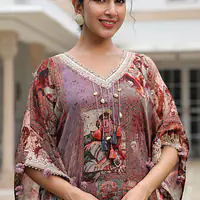 KAFTAN IN PURE CHINON - 38