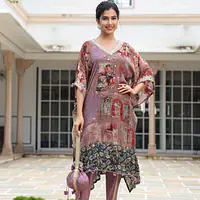 KAFTAN IN PURE CHINON - 40