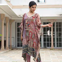 KAFTAN IN PURE CHINON - 44