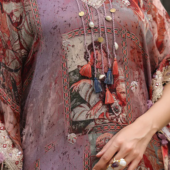 KAFTAN IN PURE CHINON