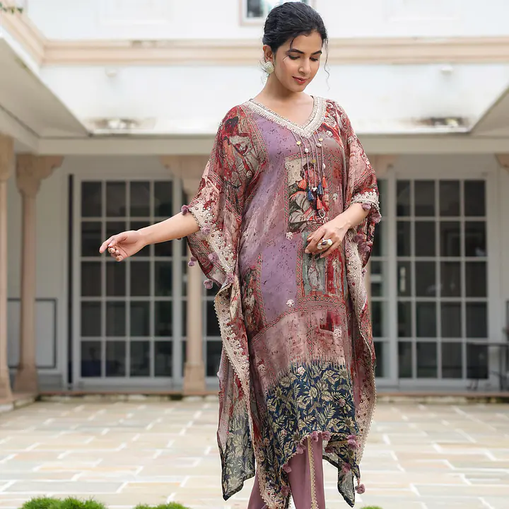 KAFTAN IN PURE CHINON