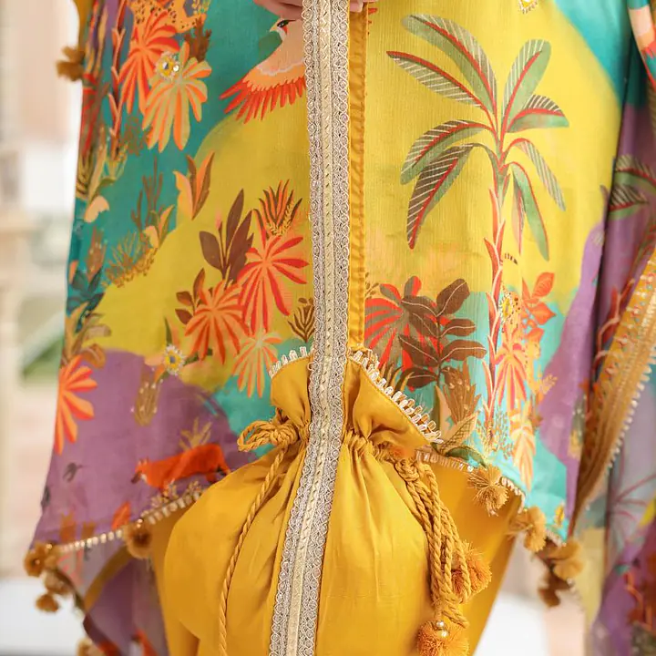 PURE CHINON KAFTAN SET - 42