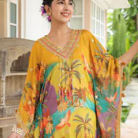 PURE CHINON KAFTAN SET - 44