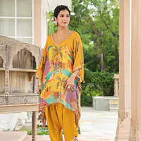 PURE CHINON KAFTAN SET