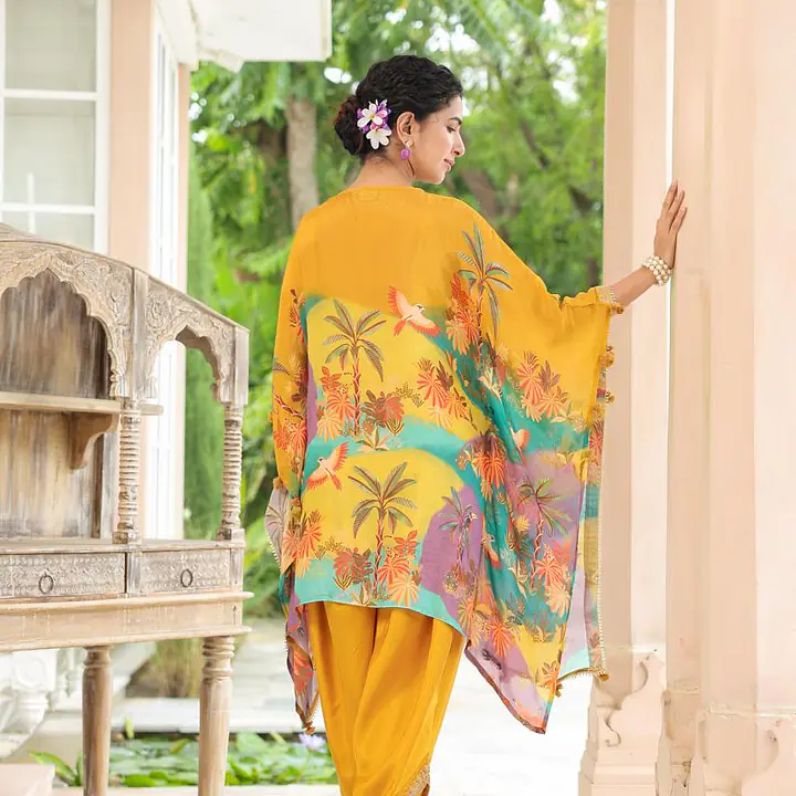 PURE CHINON KAFTAN SET