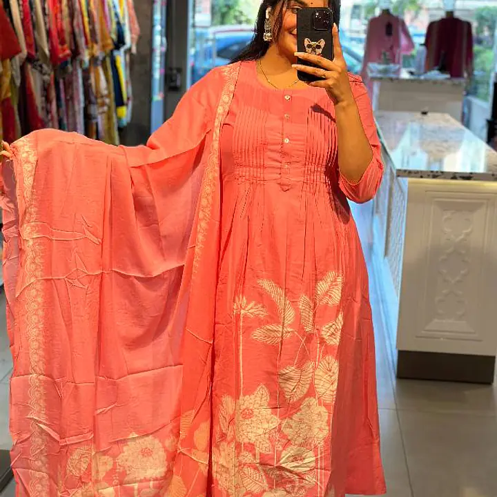 Anarkali Cotton Suit Set