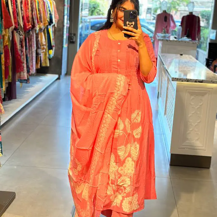 Anarkali Cotton Suit Set