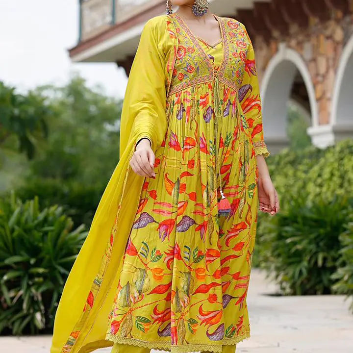 3 Piece Floral Jacket Suit