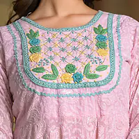 Three Piece Chikan Handwork Suit