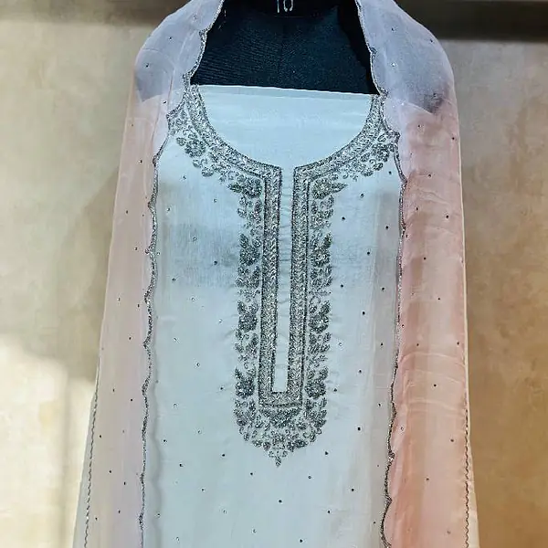 Pure Organza Handwork Suit - Default Title