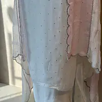 Pure Organza Handwork Suit