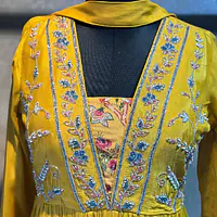 Pure Chinon Handwork Plazo Set