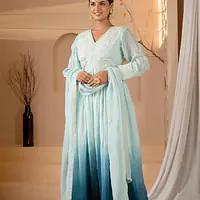 Pure Chinon Handwork Long Gown