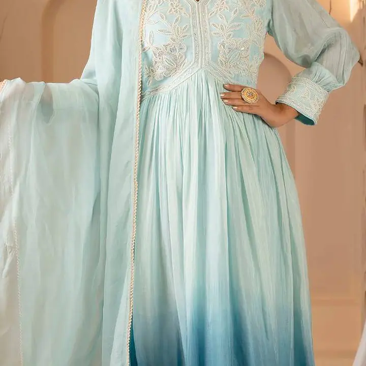Pure Chinon Handwork Long Gown