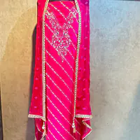 Pure Banarasi Silk Handwork Suit