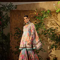 Printed Sharara Set