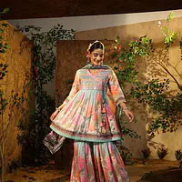 Printed Sharara Set