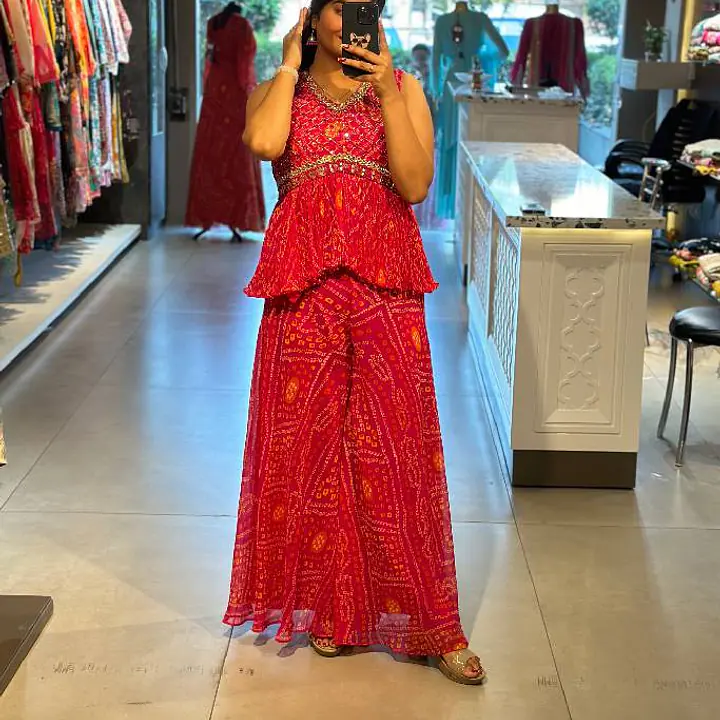 Peplum Sharara Set