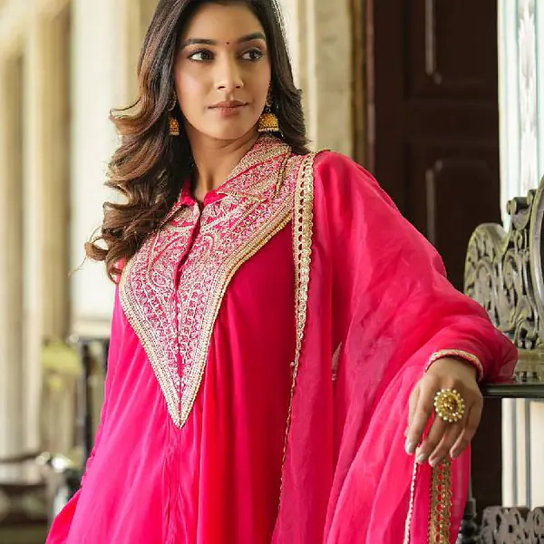 Muslin Shrara Handwork Set