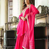 Muslin Shrara Handwork Set