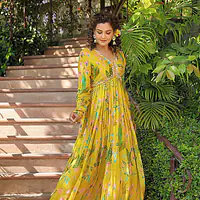 Long Handwork Gown