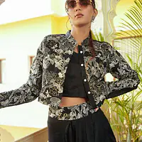 Indo-Fusion Co-Ord Set - Black - 38