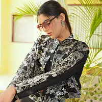 Indo-Fusion Co-Ord Set - Black - 42