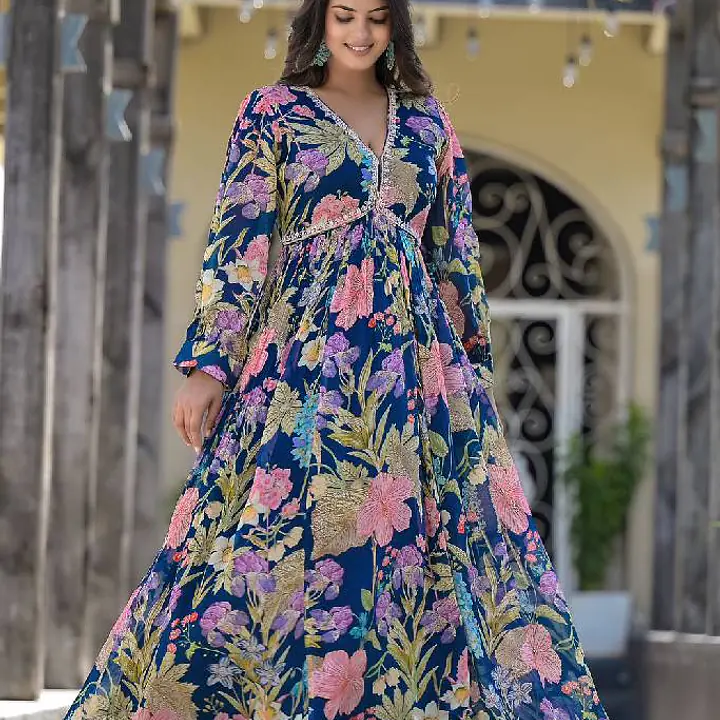 Floral Long Gown