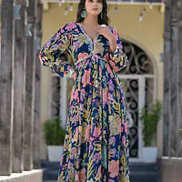 Floral Long Gown