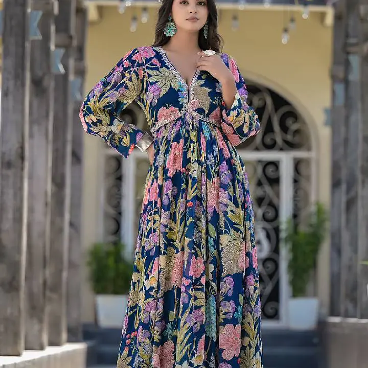 Floral Long Gown