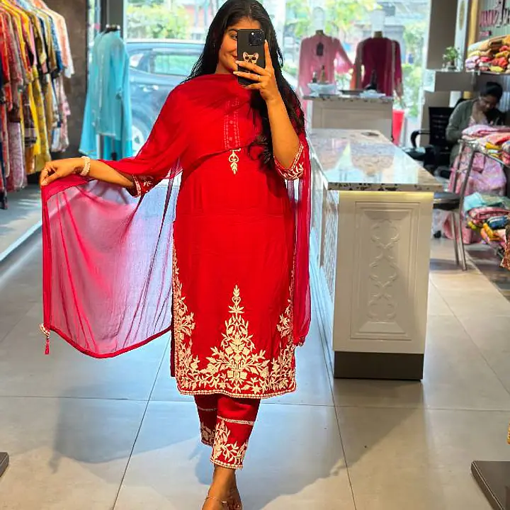 Embroidered Pakistani Suit Set
